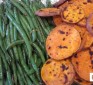 Grilled Organic Sweet Potatoes and French Green Beans for the Week