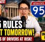 New I-95 Highway Rules Begin Tomorrow — Millions of Drivers Could Be Hit With Instant Fines!